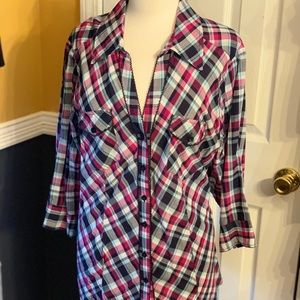 Torrid Plaid Button Down Torrid Size 2